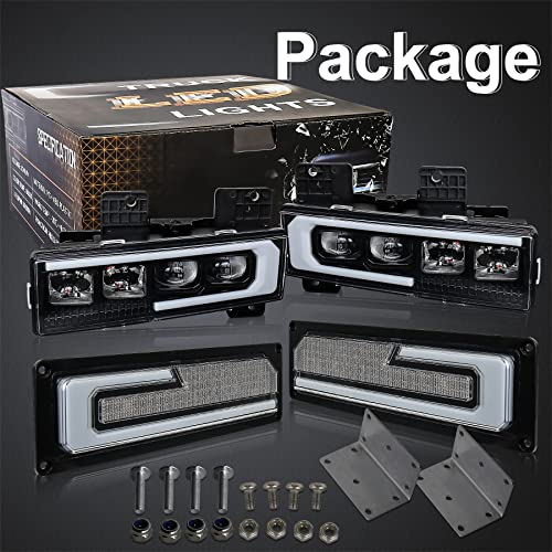 LED Headlight Assembly with DRL Turn Signal W766