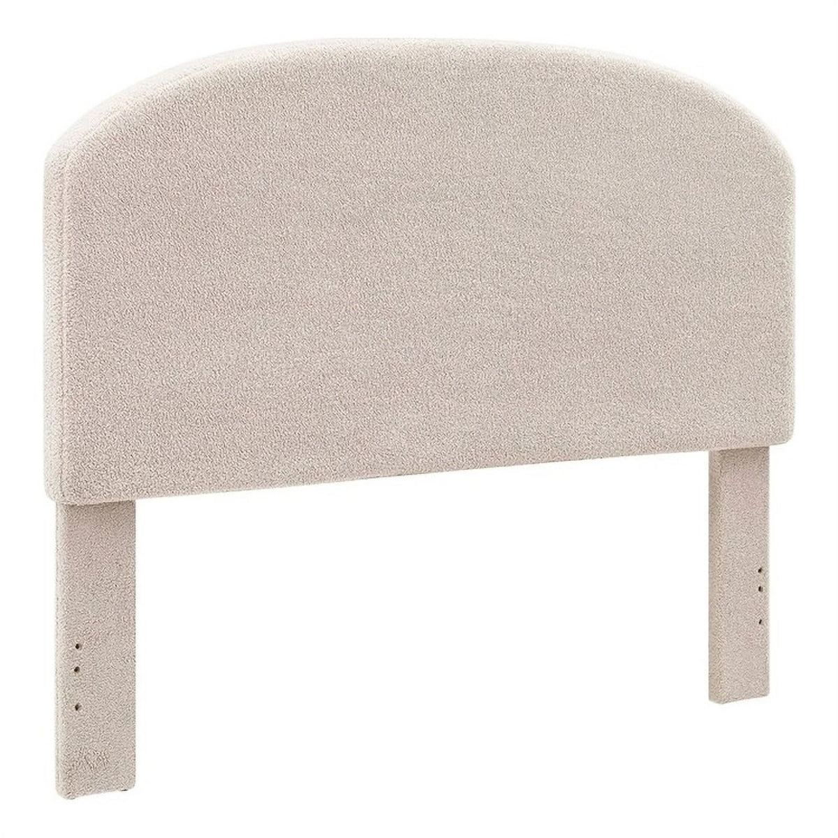 Off White Sherpa Upholstered Headboard R5400