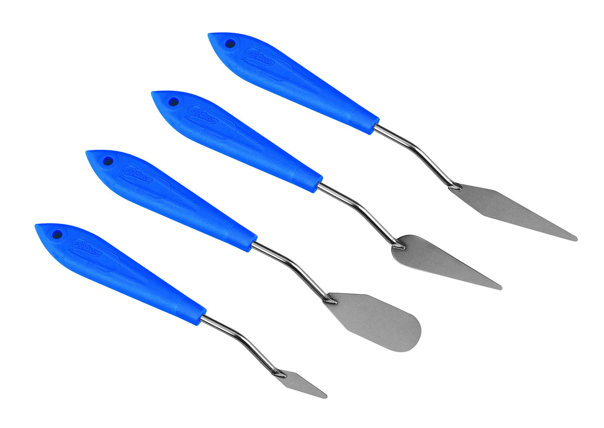 Set of 4 Stainless Steel Offset Spatulas D232424