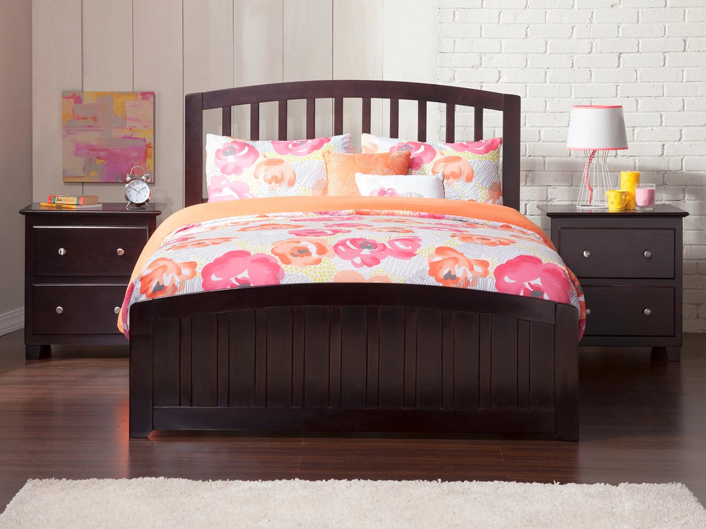 Espresso Full Platform Bed with Full Size Trundle Bed B656242