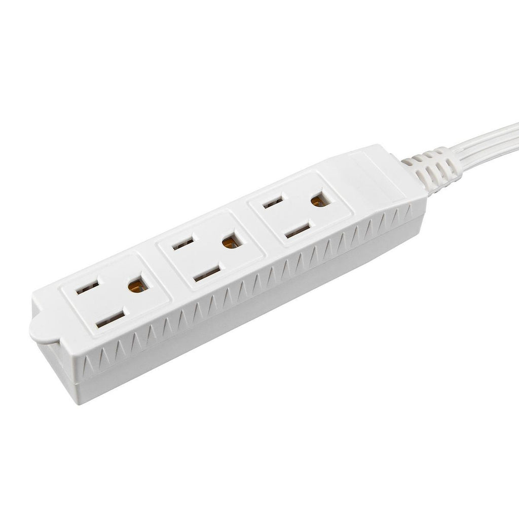 White 3 Outlet Indoor Power Strip X961