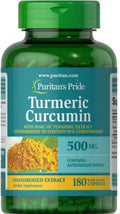 Curcumina 500mg Suplemento Natural Non-GMO 180 Q64006