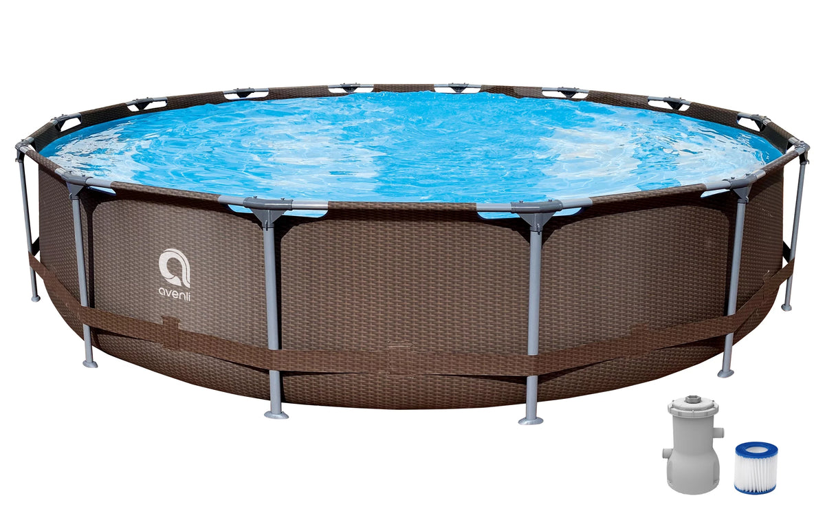 14ft x 33 Round Steel Frame Above-Ground Swimming Pool P684473