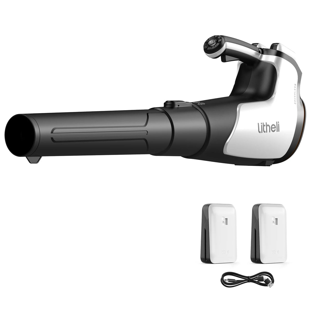 2x20V 560CFM Brushless Electric Leaf Blower with 4.0Ah Battery U455537