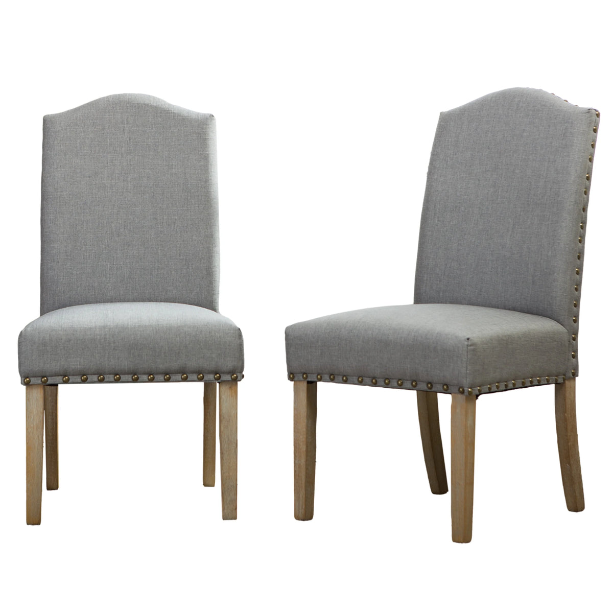 Tan Fabric Parson Chair Set of 2 P9891