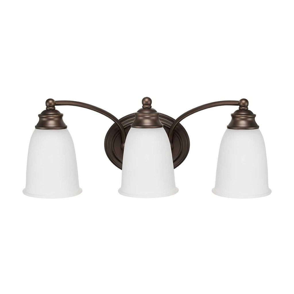 3 Light Burnished Bronze Vanity J84306