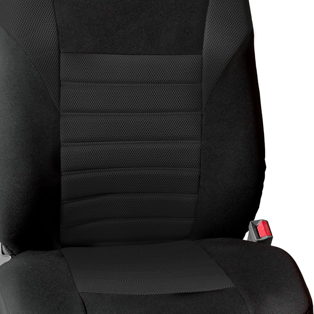 3D Air Mesh Fabric Seat Covers with Removable Headrests A952938
