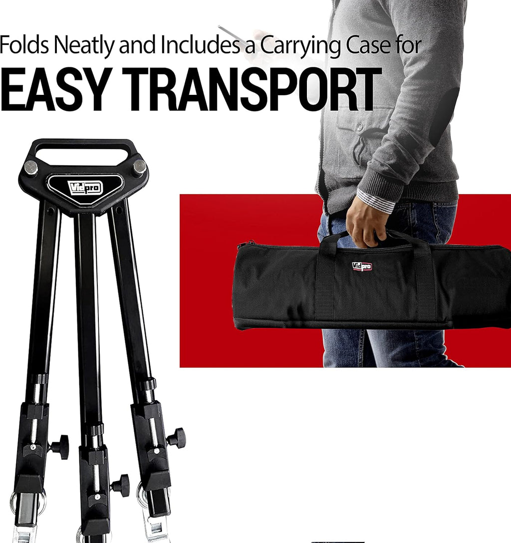 Heavy Duty Tripod Dolly with Locking Wheels and Carrying Case A367