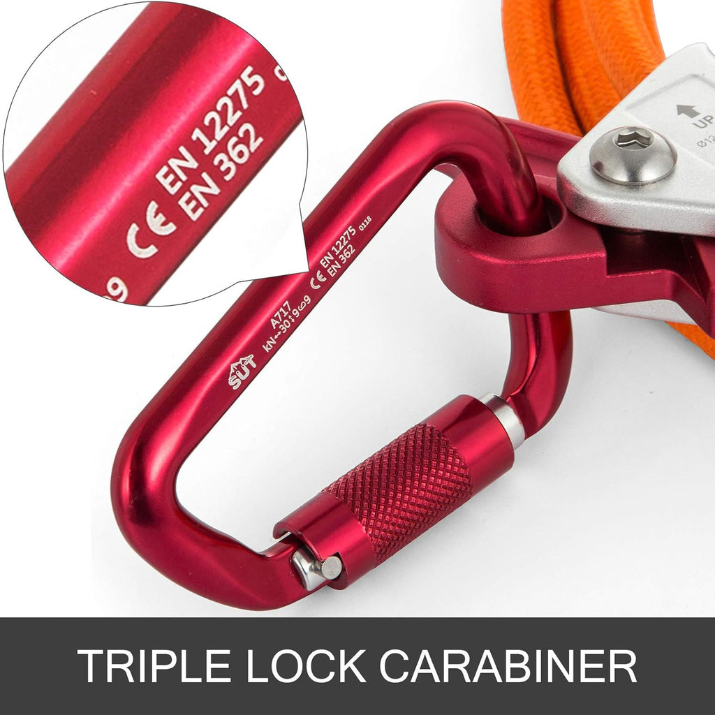 Steel Wire Core Flip Line Kit 1/2 X 10' with Carabiner and Swivel Snap Pack of 2 G213