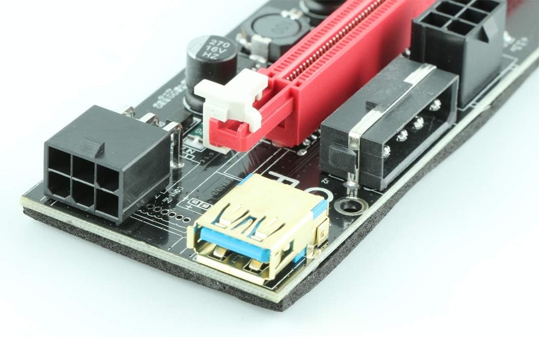 6 Pack PCI-E Riser Express Cable 16X to 1X with 60cm USB 3.0 Cable D3044