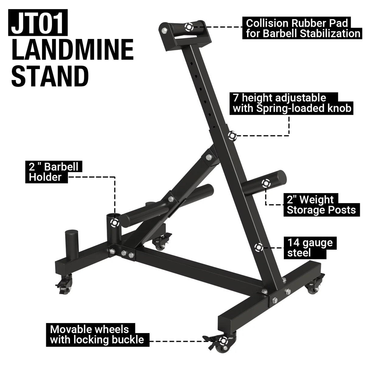Landmine Squat Attachment with Viking Press T7786