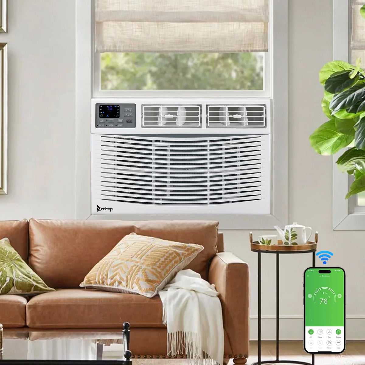 8000BTU 115V White Window Air Conditioner with Remote Control U41118