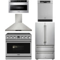 36 Electric Range, Range Hood, Refrigerator, Dishwasher and Microwave P677