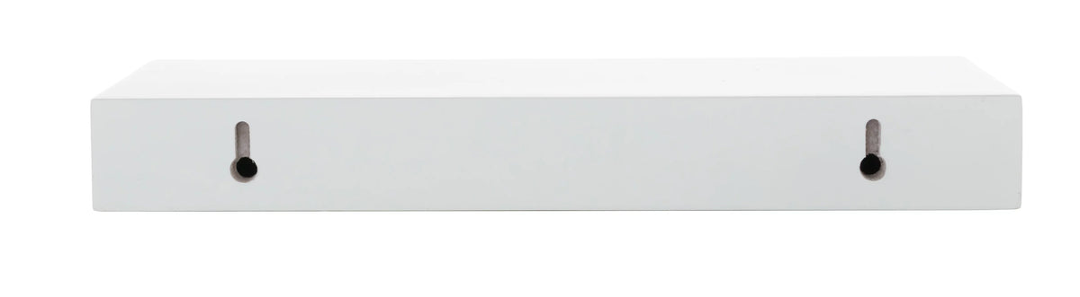 White 12inch Engineered Wood Floating Wall Shelf K125