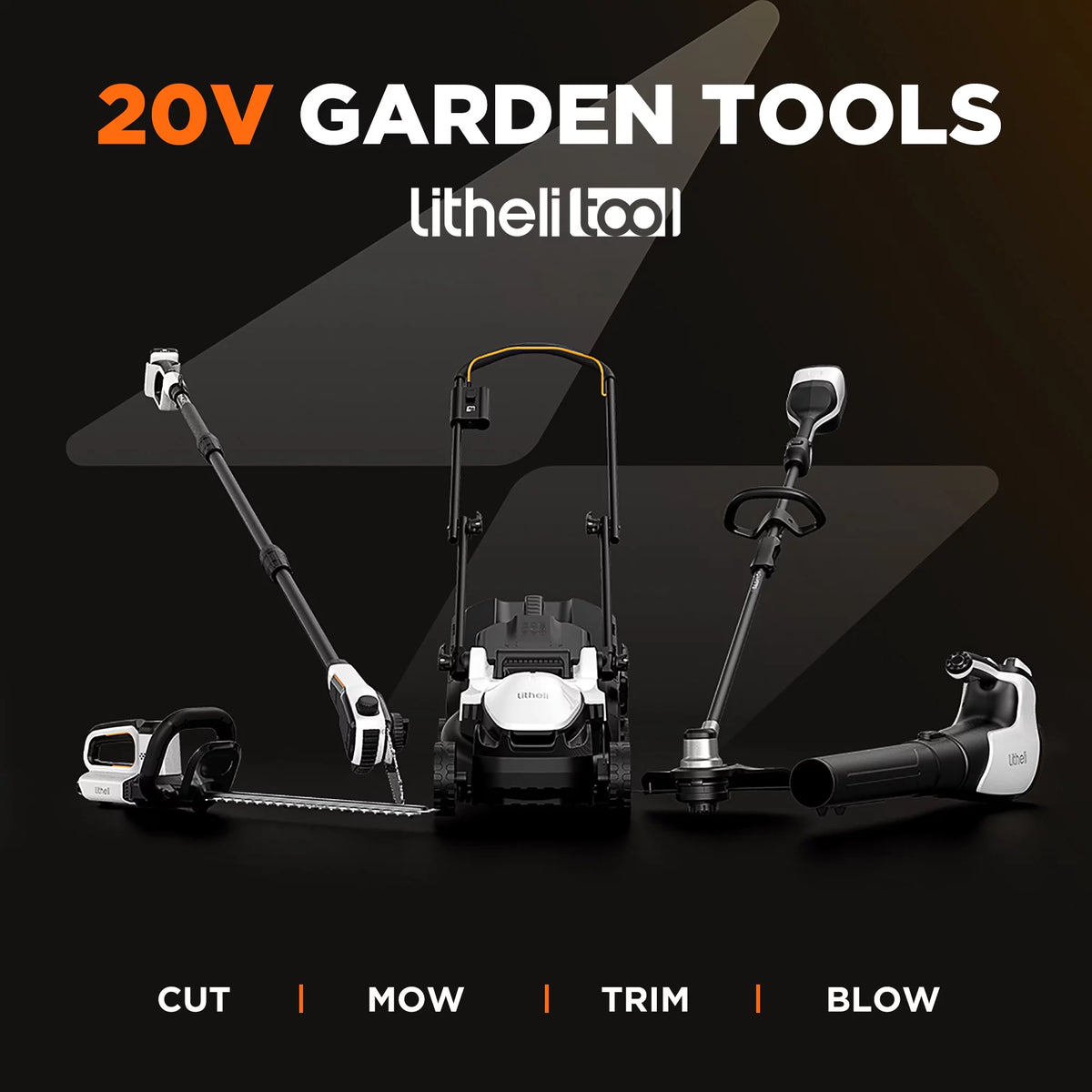 2x20V 560CFM Brushless Electric Leaf Blower with 4.0Ah Battery U455537