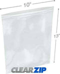 10 x 13 in. Clear Zip Lock Bags 0.006 Gauge Case of 500 H96134
