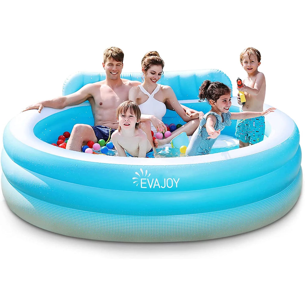 Inflatable Round Swimming Pool with Seat G733