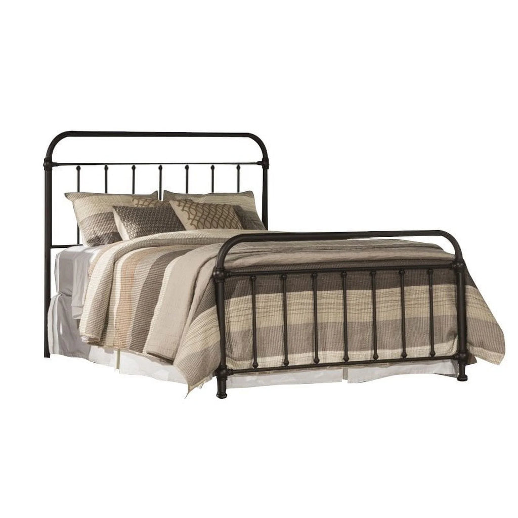Full Metal Spindle Panel Bed in Dark Bronze O46248