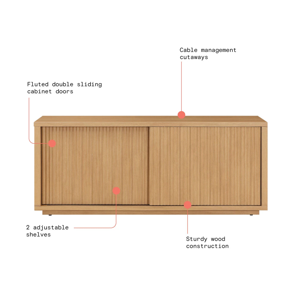 Fluted TV Stand for TVs up to 70" G3548