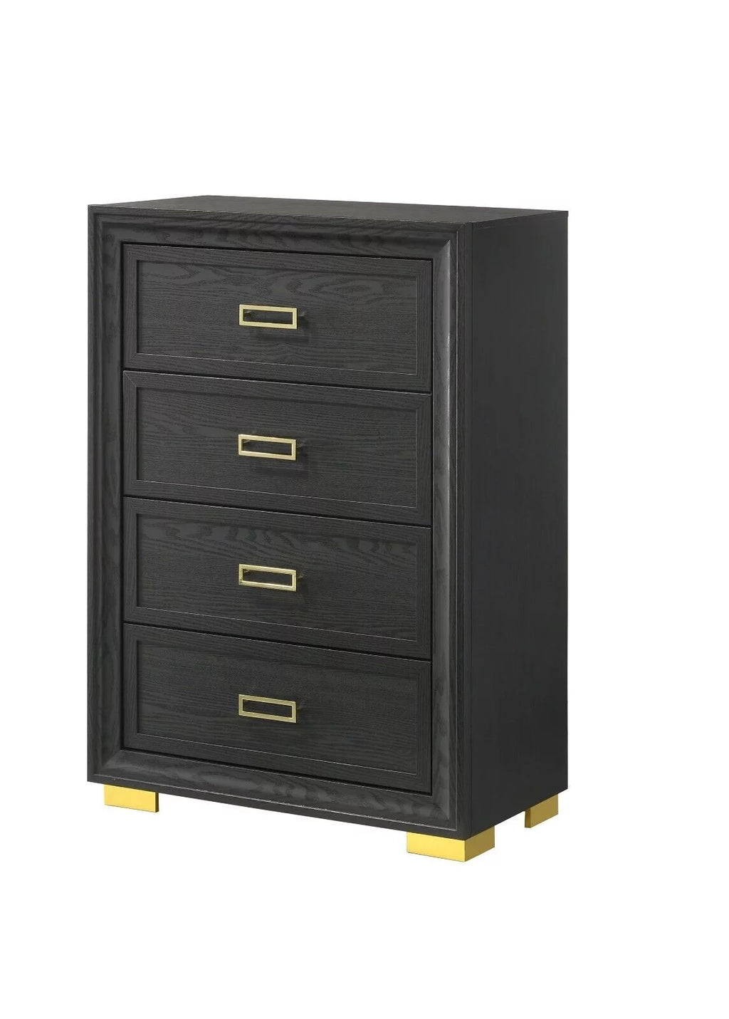 Queen Size 3pc Bedroom Set Panel Bed Chest Nightstand D74607