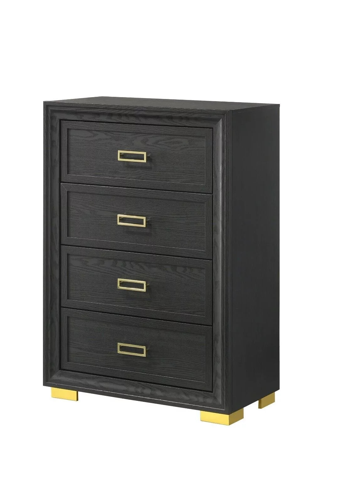 Queen Size 3pc Bedroom Set Panel Bed Chest Nightstand D74607