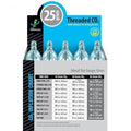 25 Gram Threaded CO2 Cartridge E8710