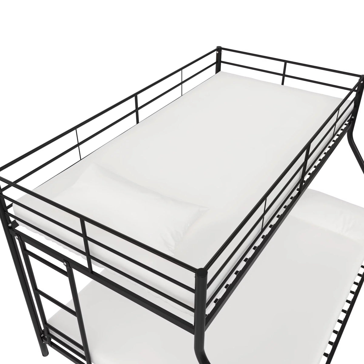 Twin over Full Metal Bunk Bed, Black F121878