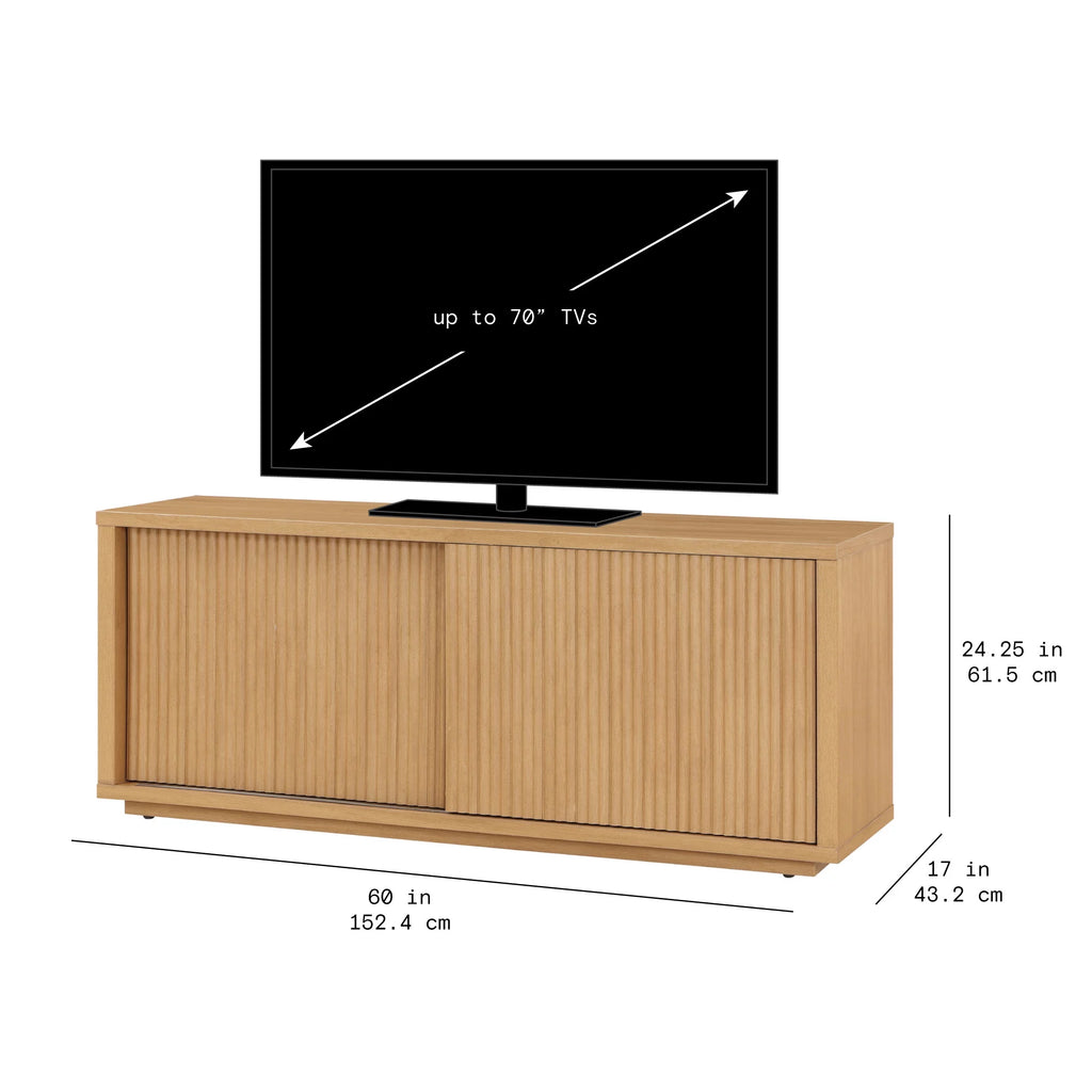 Fluted TV Stand for TVs up to 70" G3548