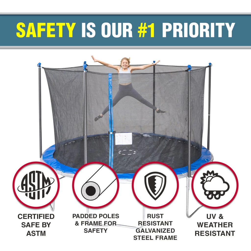 14' Trampoline with Safety Enclosure G499