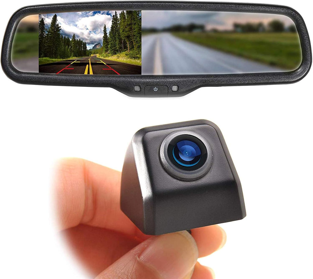 Mini Backup Camera & 4.3'' Rear View Mirror Monitor Kit Waterproof Night Vision M381831