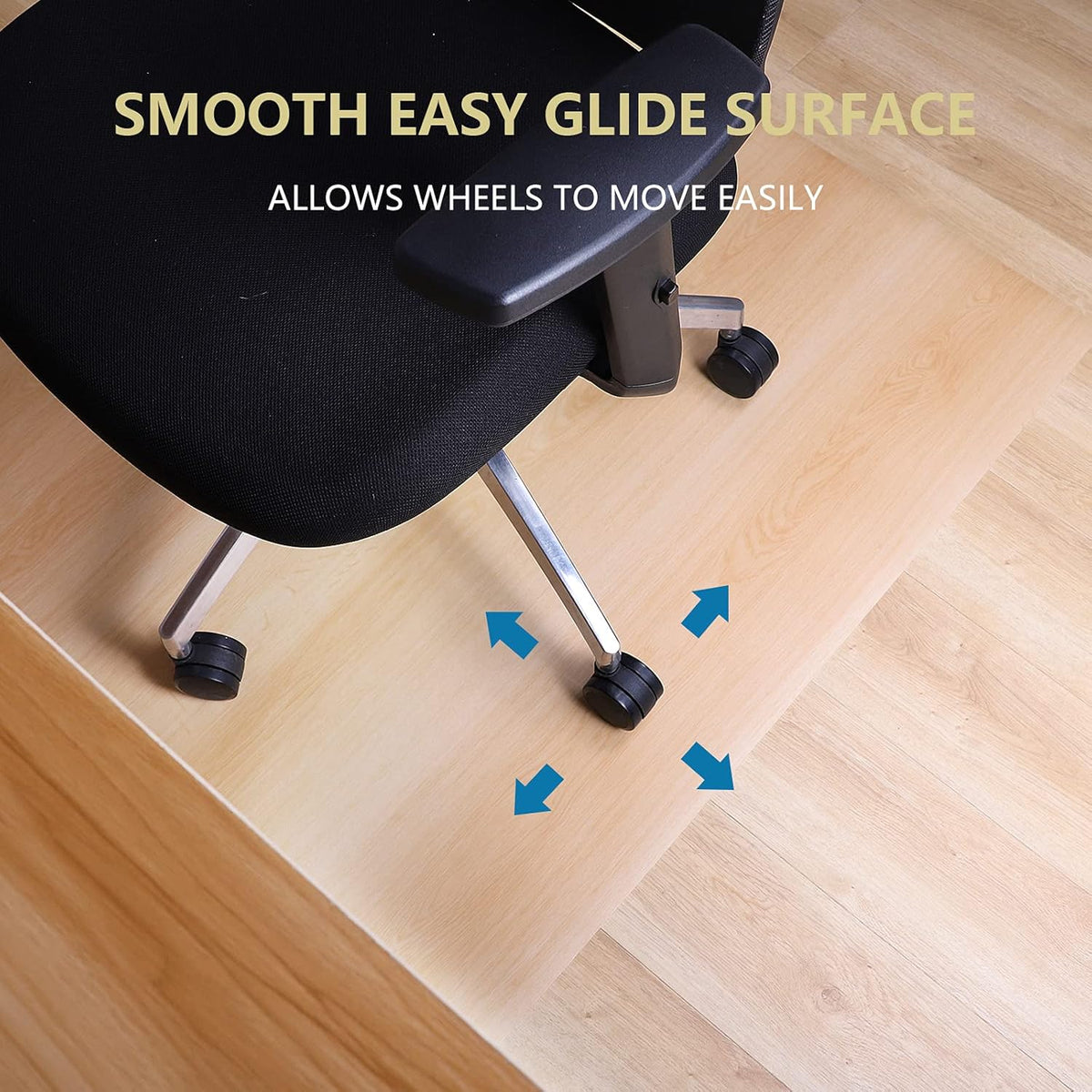 63 x 51 Rectangular Chair Mat for Hard Floors T150463