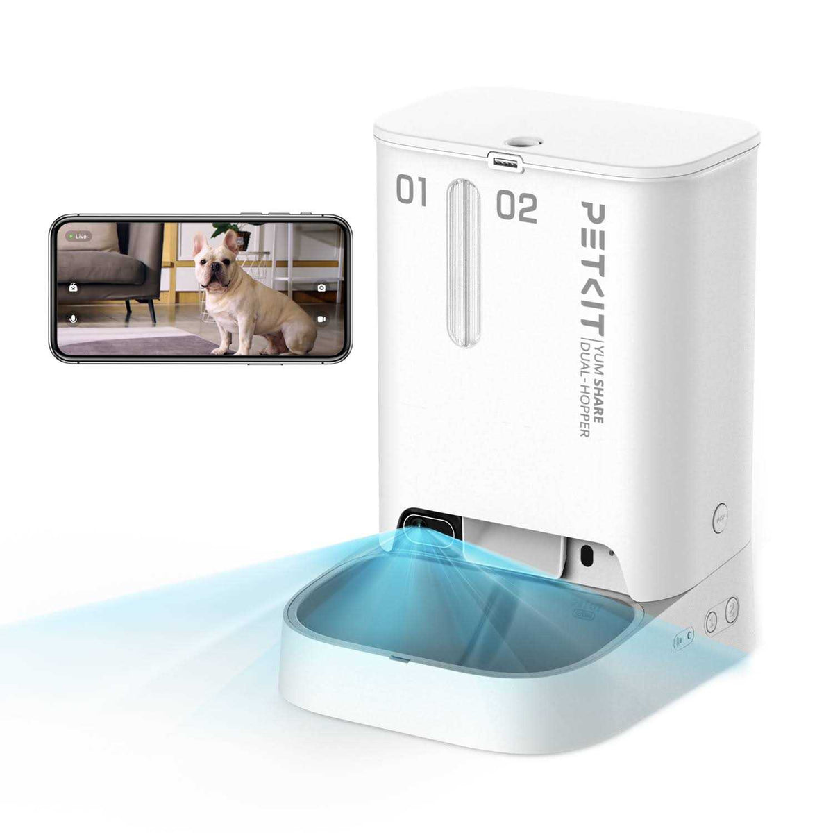 5L Wifi Enabled Automatic Cat Feeder with Camera Y336577