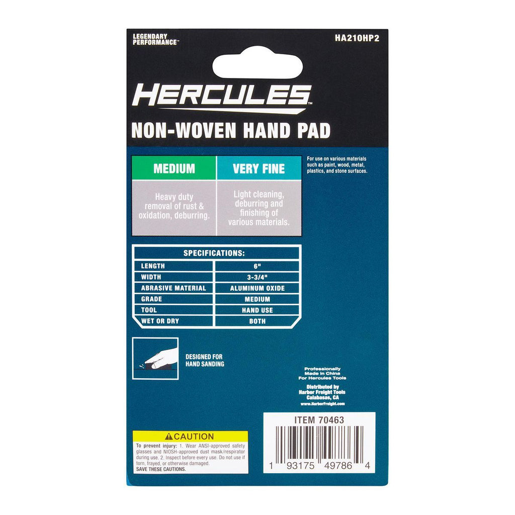 Medium Non-Woven Hand Pad, 2-Pack F80228