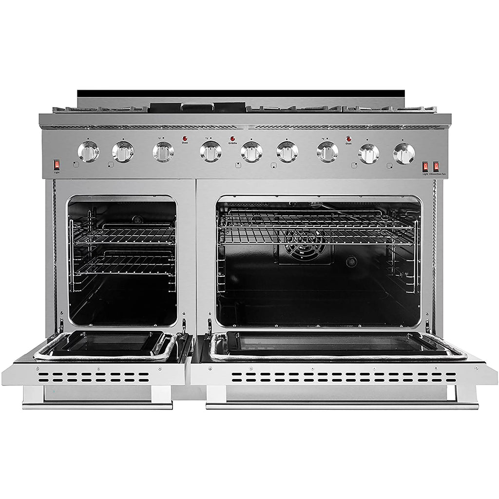 48" Stainless Steel Propane Gas Range with Convection Oven P120