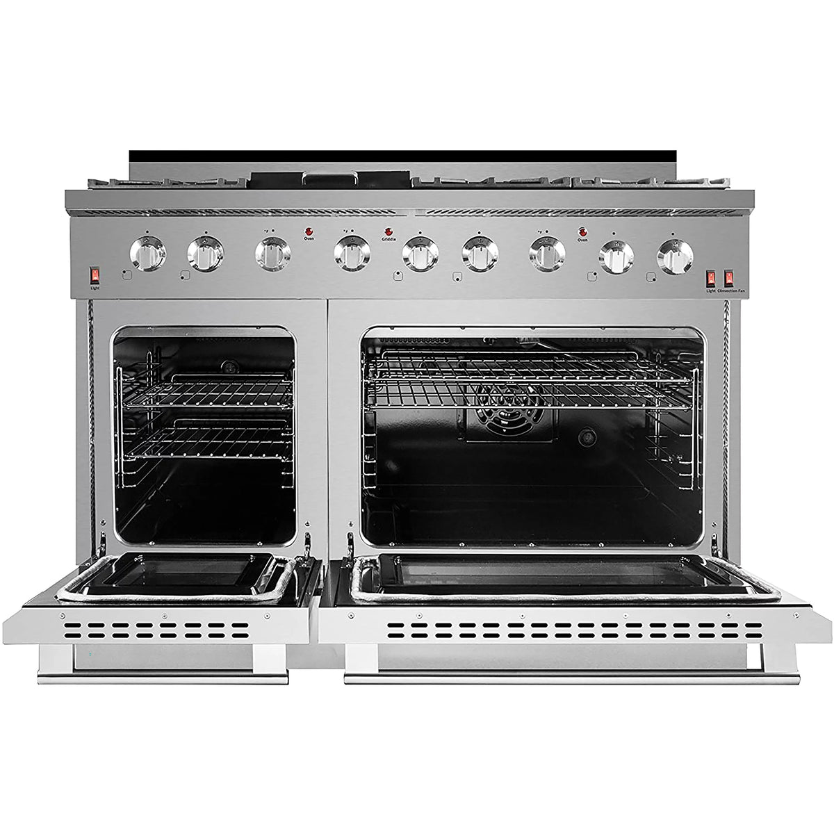 48" Stainless Steel Propane Gas Range with Convection Oven P120