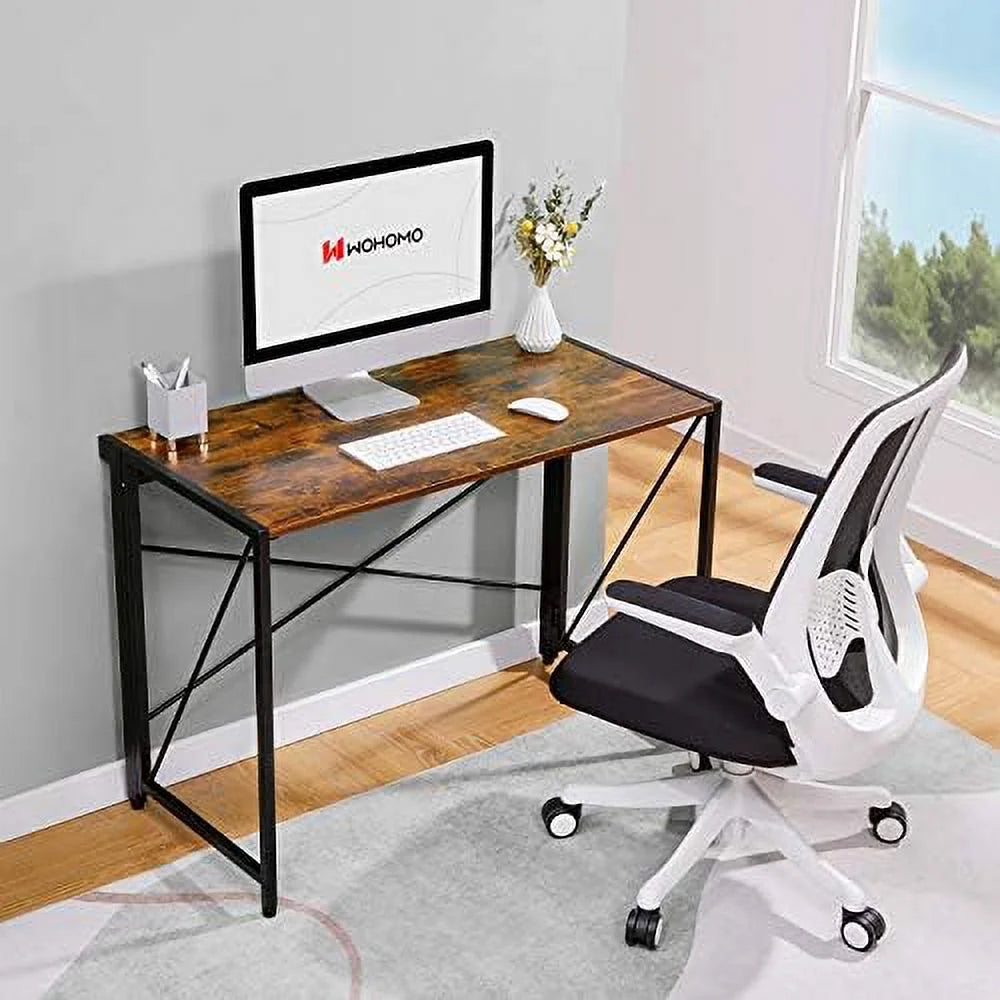 Folding Computer Desk Brown K596868