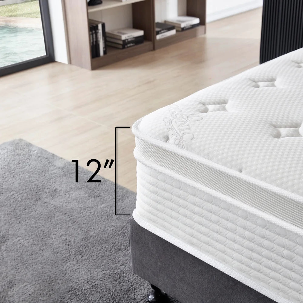 Full Size Memory Foam Pocket Spring Mattress E429002