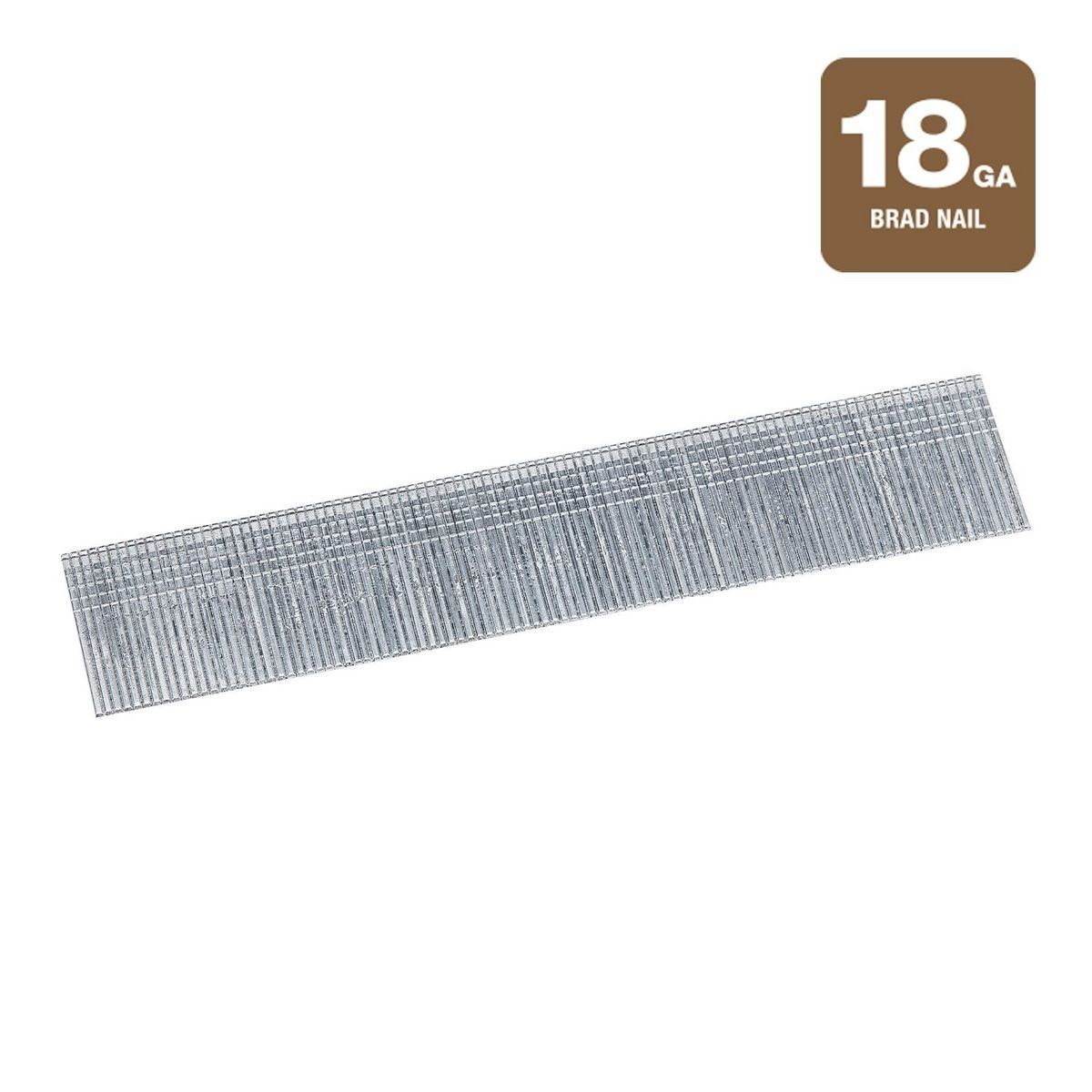 18 GA Galvanized Brad Nails, 5000-Piece N534399
