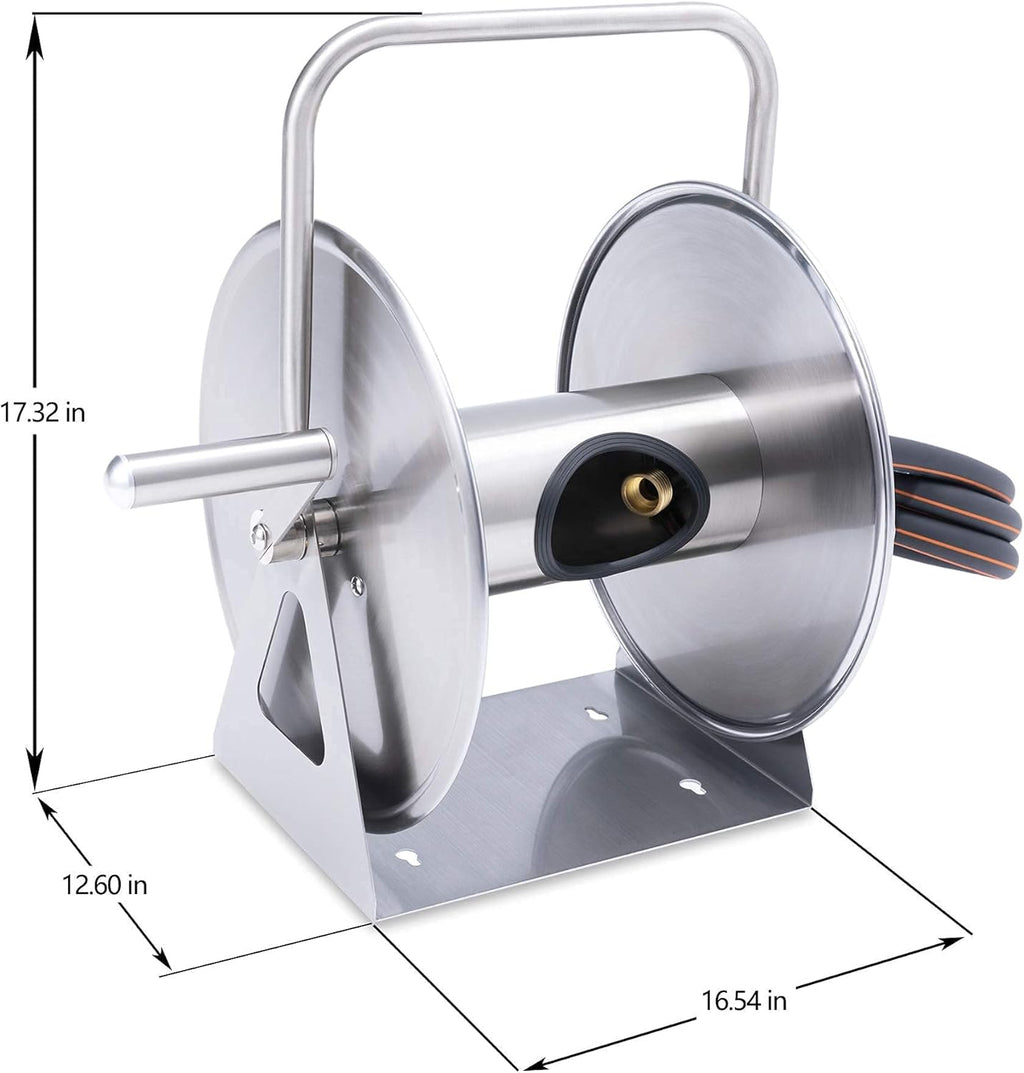Stainless Steel Hose Reel with Crank M55837