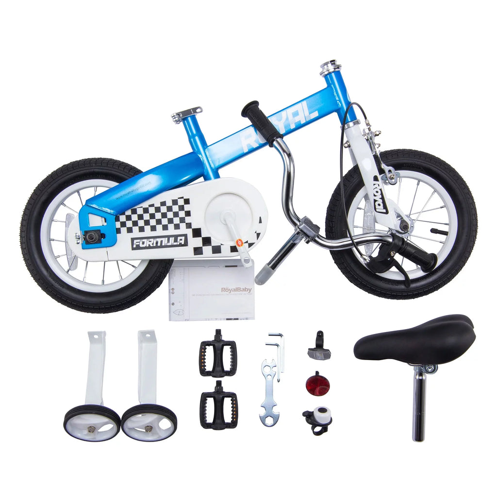 Blue Kids Bike with Training Wheels & Coaster Brake H940094