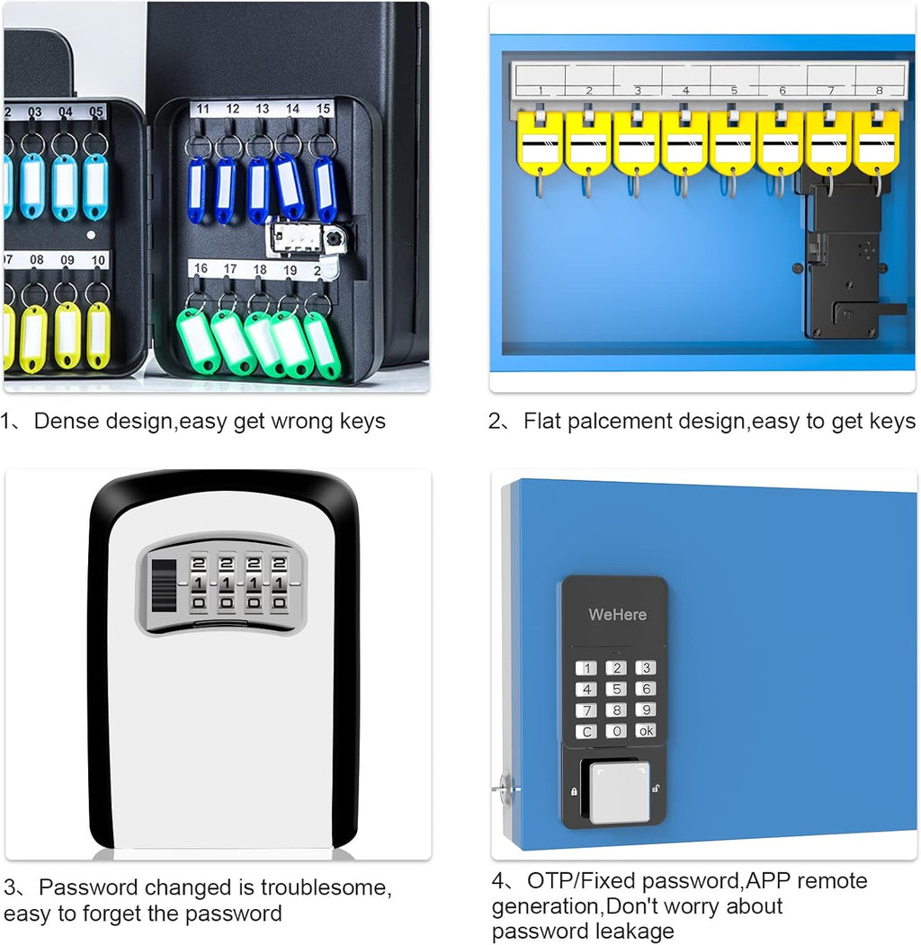 Metal Key Lock Box with Combination Lock O3341