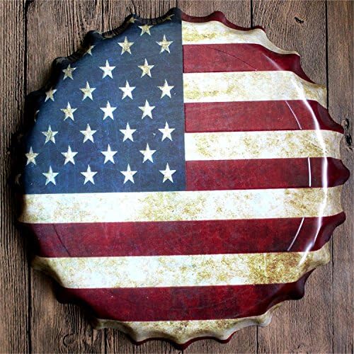 American Flag Pattern Vintage Retro Metal Tin Sign T7234