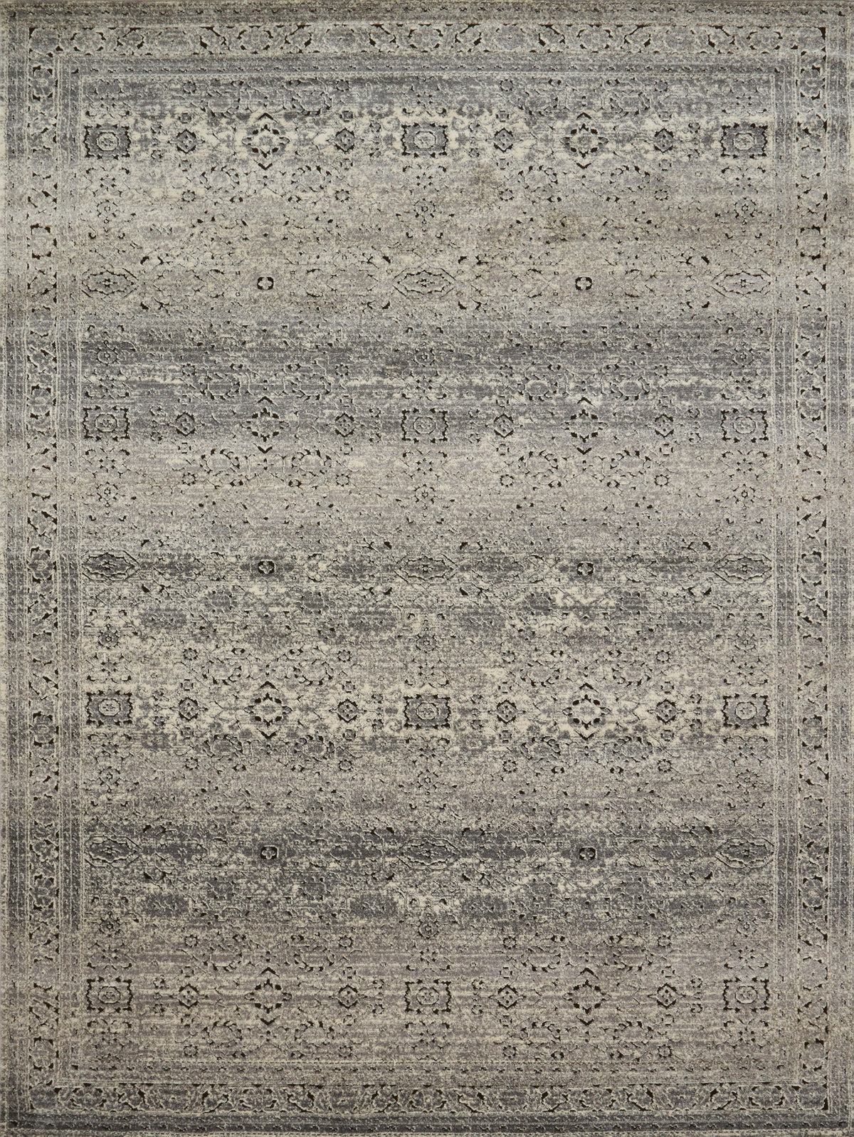 Grey Charcoal Rug V66064
