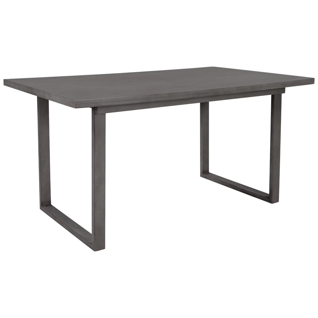 Solid Wood Dining Room Set with Table Chairs and Bench A6081