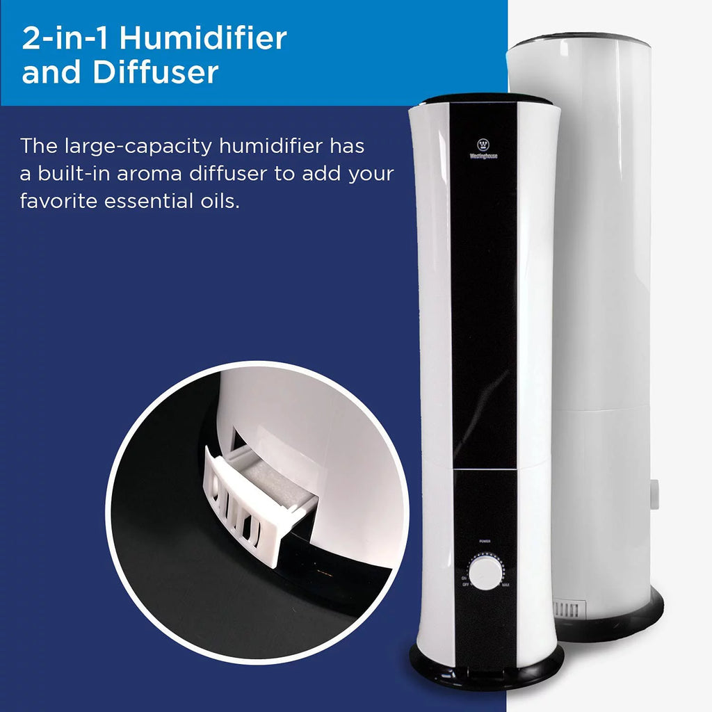 28-inch Ultrasonic Tower Humidifier and Essential Oil Diffuser V814910