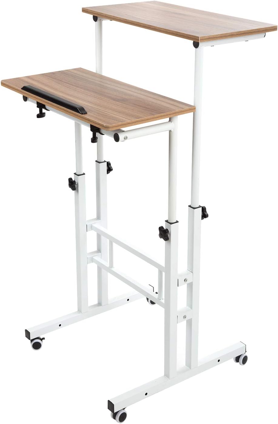 Adjustable Mobile Standing Desk with Wheels T613801