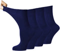 Diabetic Dress Socks Non Constricting Parliament Blue 4 Pairs M700930