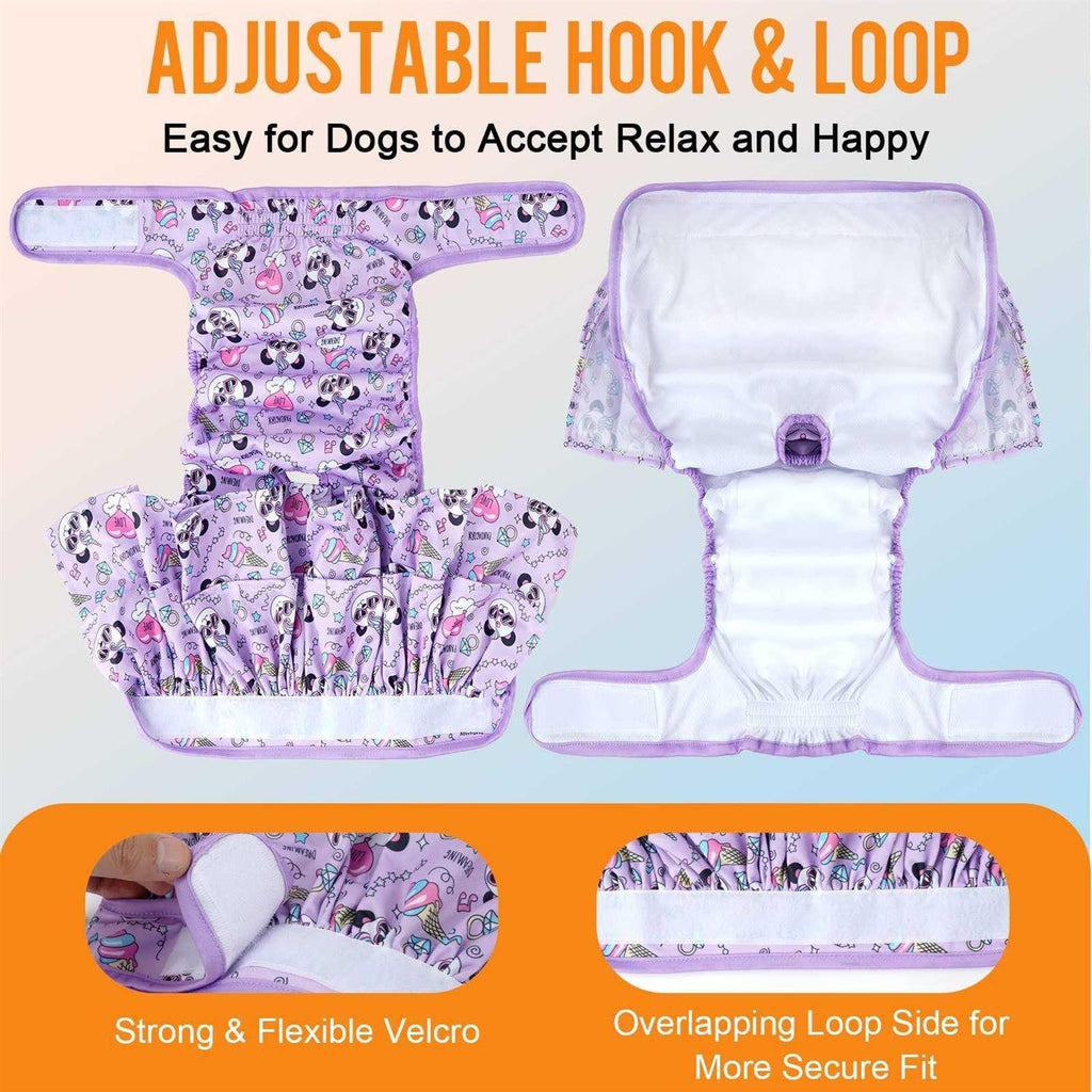 Washable Female Dog Diapers 3 Pack Reusable Z493155