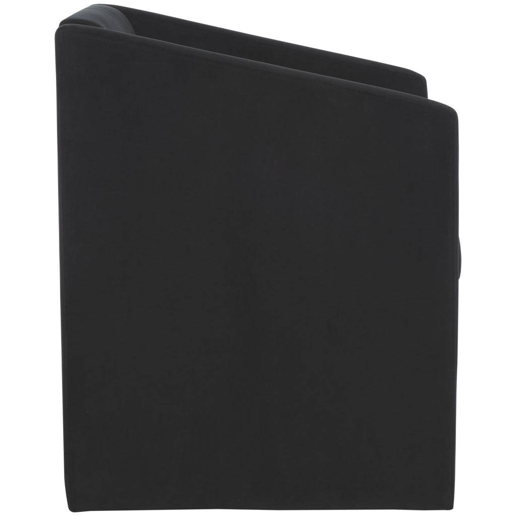 Black Velvet Accent Chairs N3534