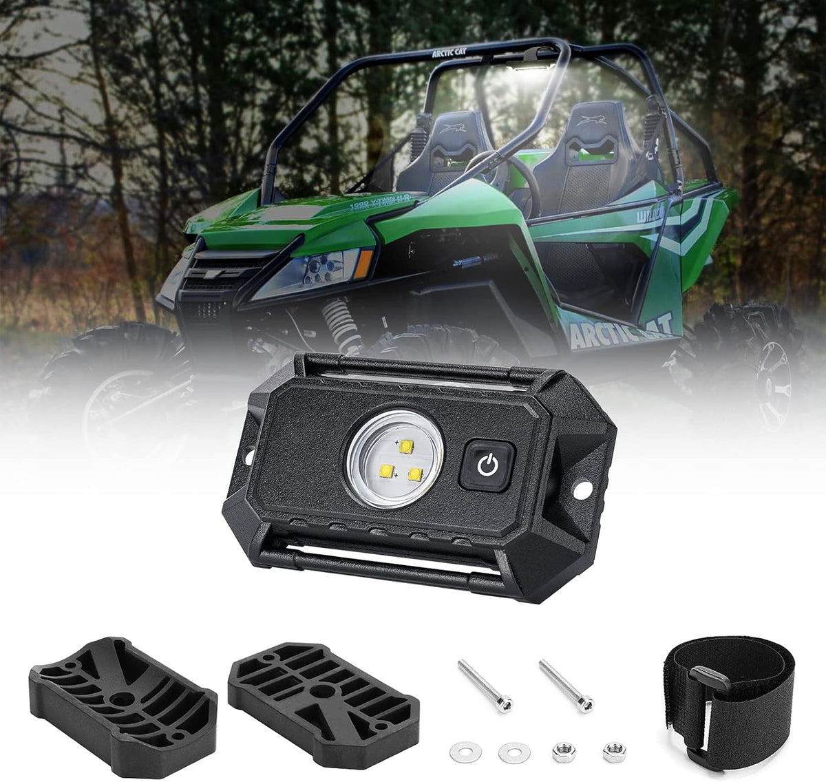 UTV Roll Bar Mount LED Light 3 Light Modes I314993